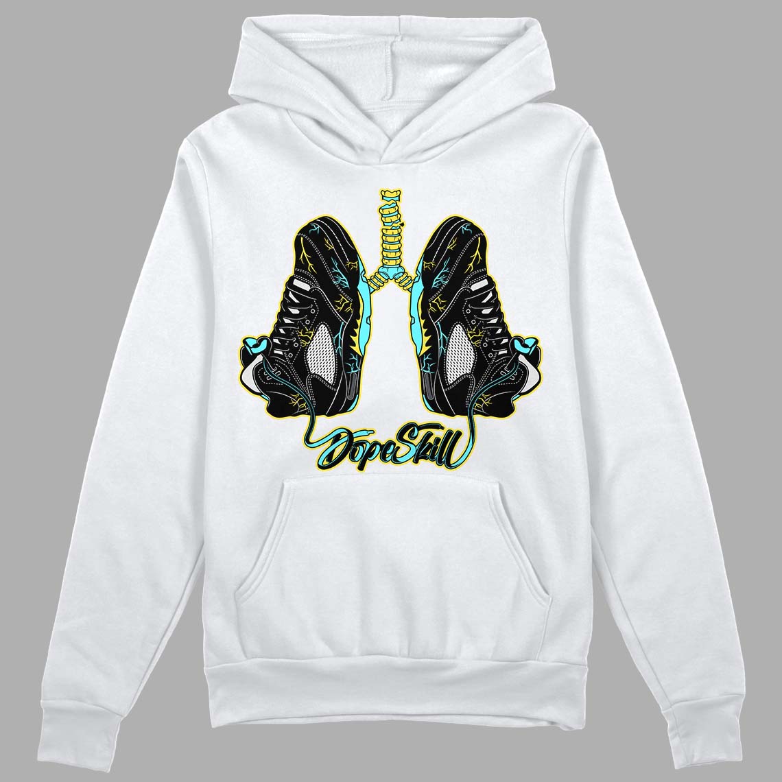 Aqua 5s DopeSkill Hoodie Sweatshirt Breathe Graphic