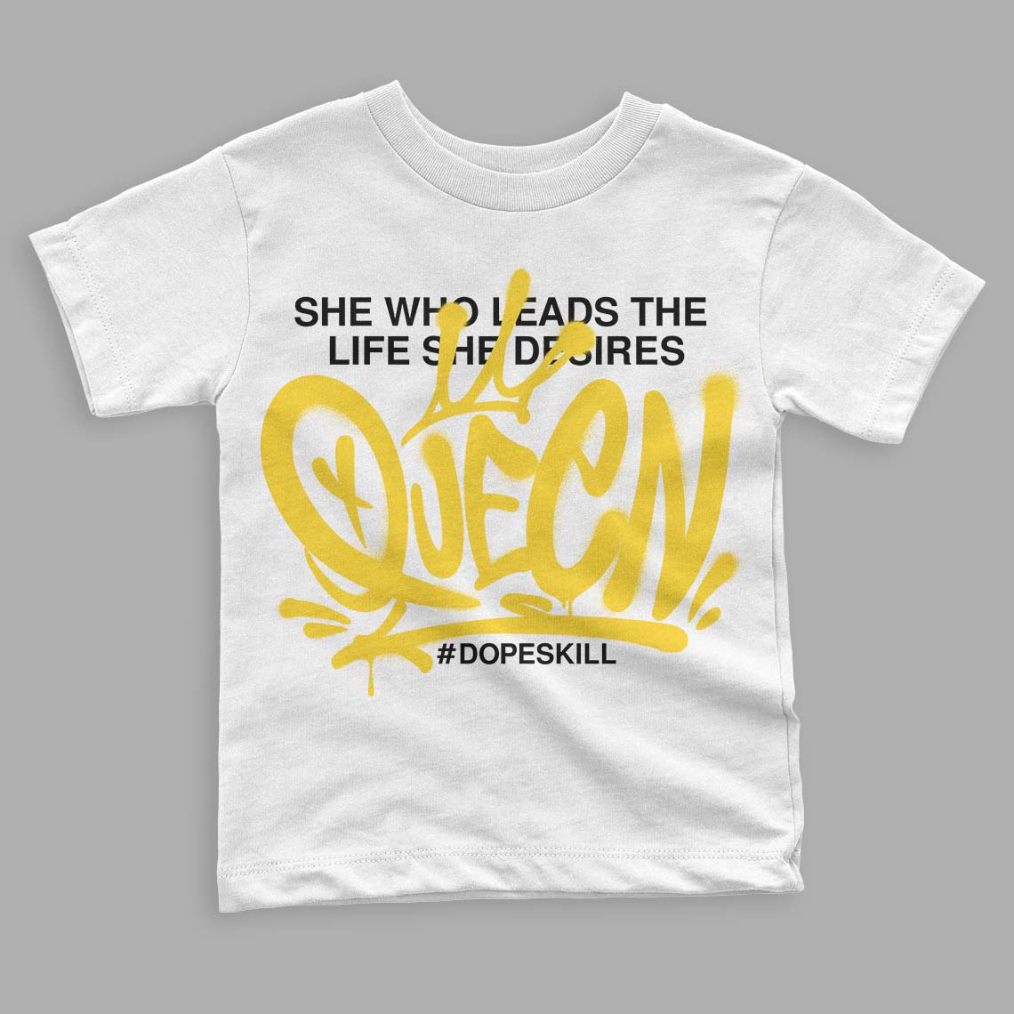 Black Tour Yellow AJ 4 Thunder DopeSkill Toddler Kids T-shirt Queen Graphic