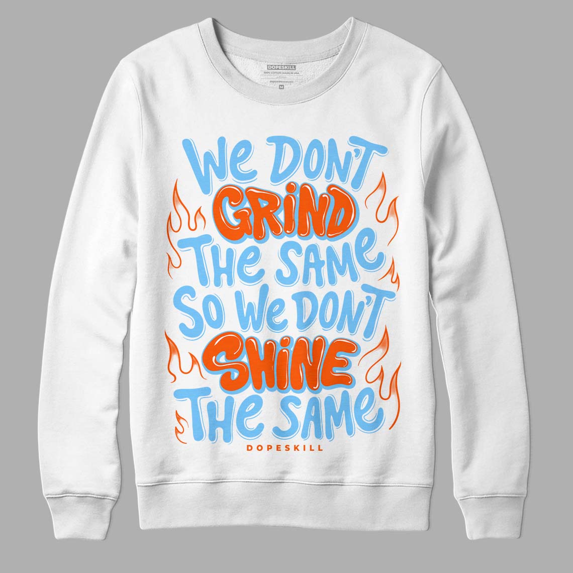 Dunk Low Futura University Blue DopeSkill Sweatshirt Grind Shine Graphic
