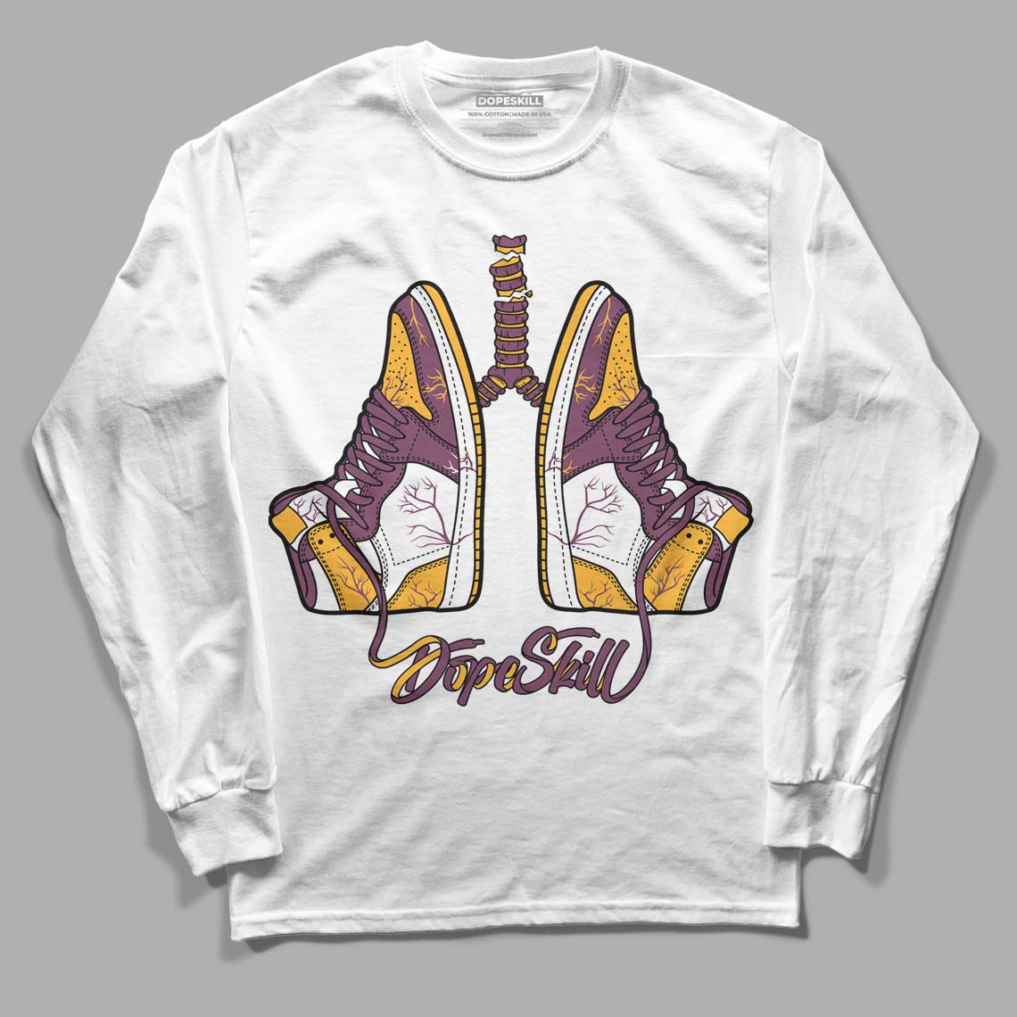 Brotherhood 1s High OG DopeSkill Long Sleeve T-Shirt Breathe Graphic
