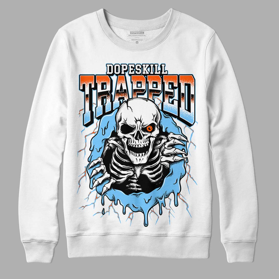 Dunk Low Futura University Blue DopeSkill Sweatshirt Trapped Halloween Graphic