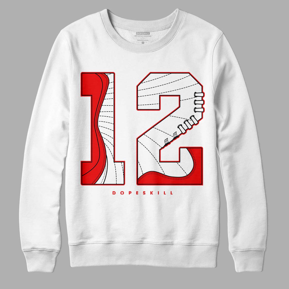 Cherry 12s DopeSkill Sweatshirt No.12 Graphic