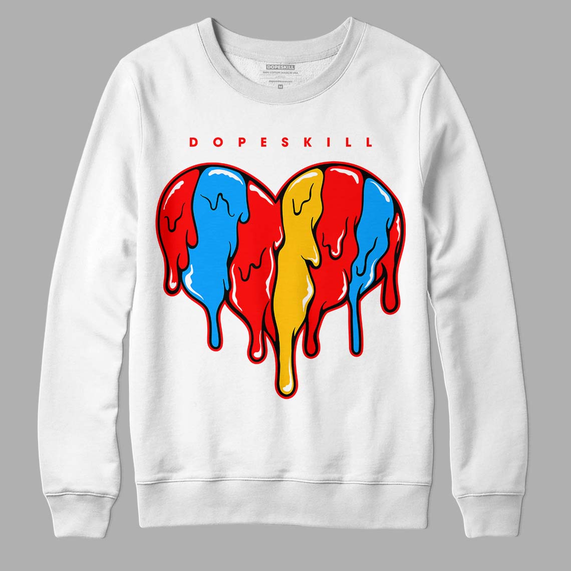Fruity Pebbles Dunks DopeSkill Sweatshirt Slime Drip Heart Graphic