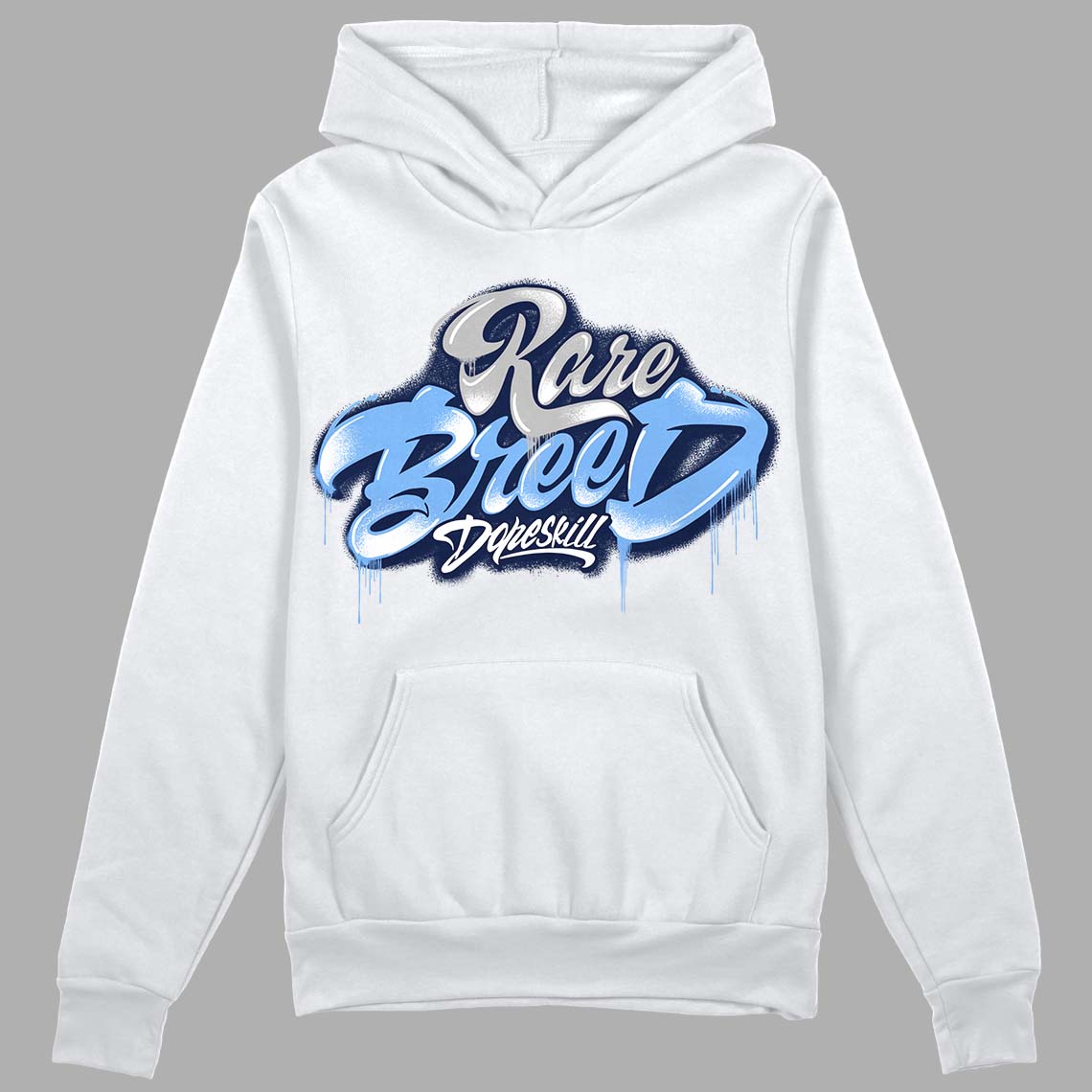 Midnight Navy 5s DopeSkill Hoodie Sweatshirt Rare Breed Type Graphic