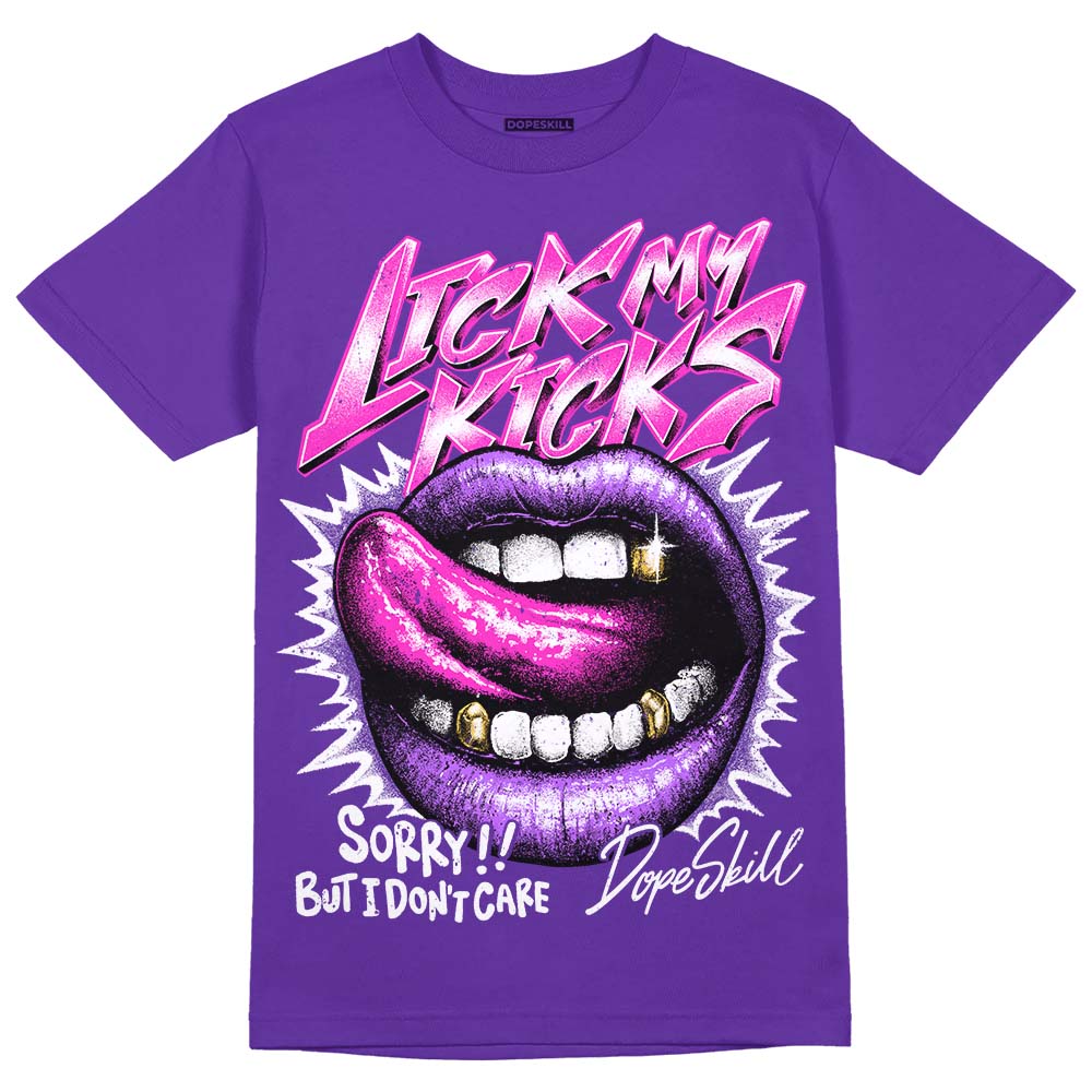 PURPLE Collection DopeSkill Purple T-shirt Lick My Kicks Graphic