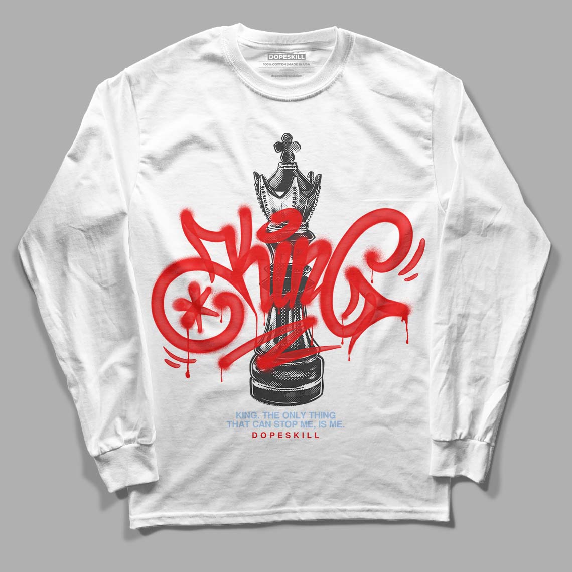 Cherry 11s DopeSkill Long Sleeve T-Shirt King Chess Graphic