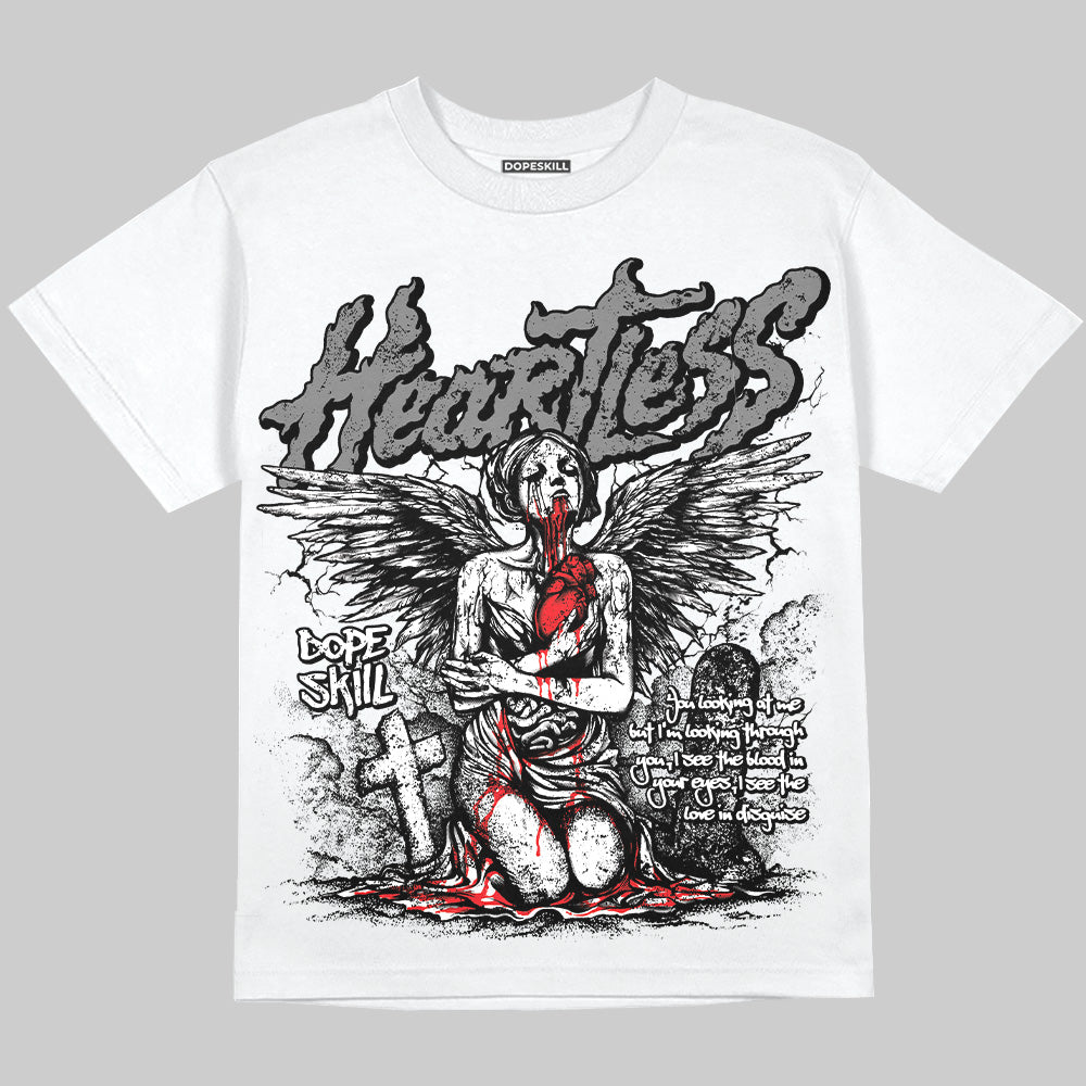 Grey Collection DopeSkill Oversize Print T-Shirt Heartless Graphic