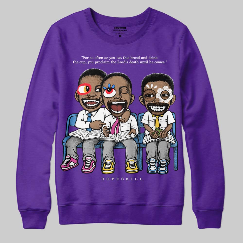 PURPLE Collection DopeSkill Sweatshirt First Sunday Graphic