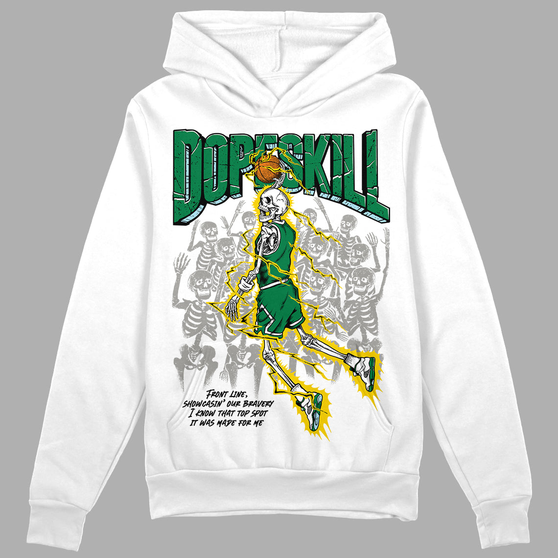 Lucky Green 5s DopeSkill Hoodie Sweatshirt Thunder Dunk Graphic