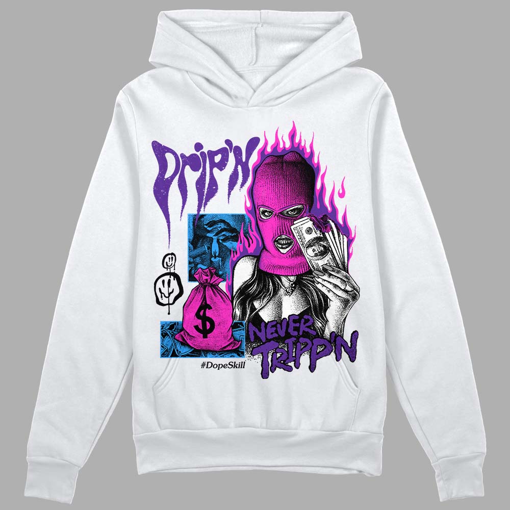PURPLE Collection DopeSkill Hoodie Sweatshirt Drip'n Never Tripp'n Graphic