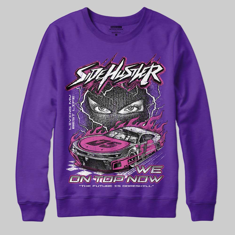 PURPLE Collection DopeSkill Sweatshirt New Side Hustler Graphic