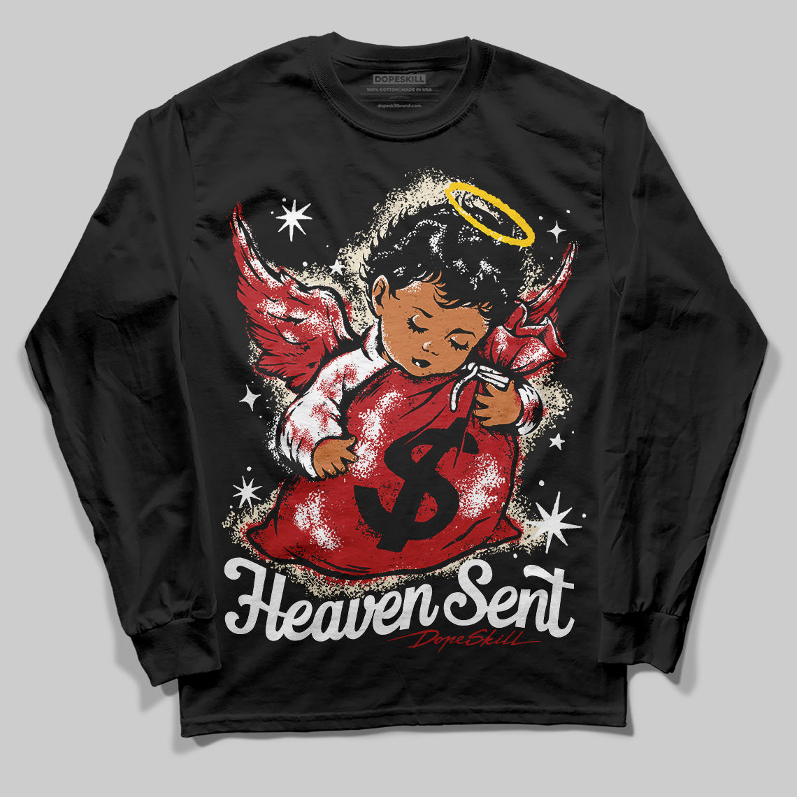 Black Toe Reimagined 1s DopeSkill Long Sleeve T-Shirt Heaven Sent Graphic