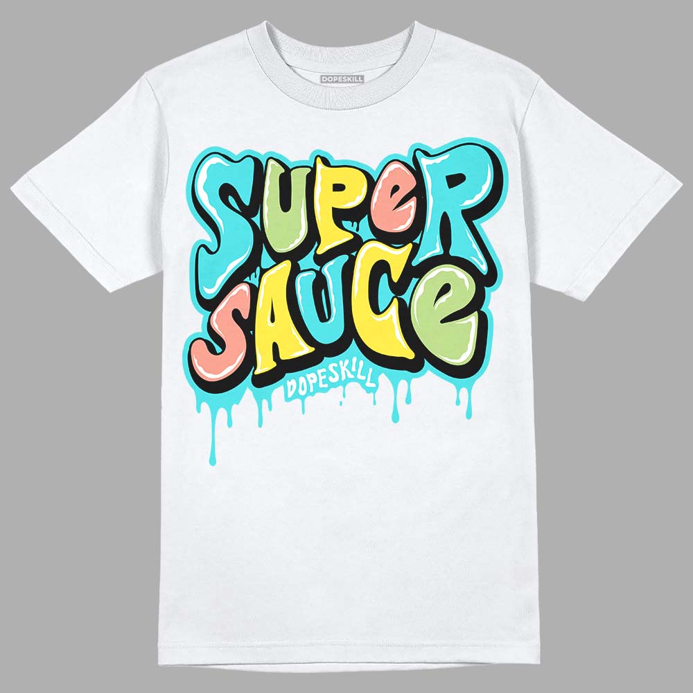 Cyan Burst 9060 DopeSkill T-Shirt Super Sauce Graphic
