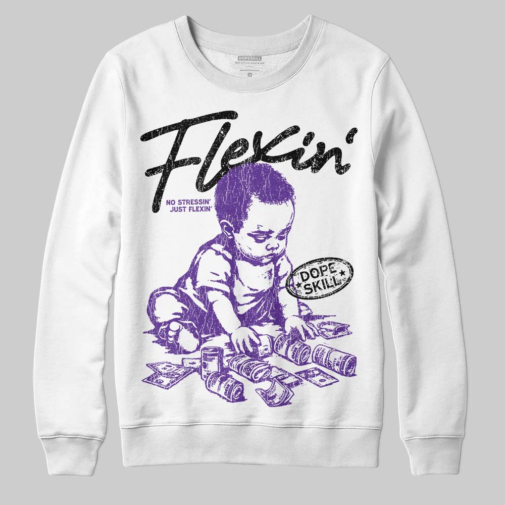 PURPLE Collection DopeSkill Sweatshirt Flexin' Graphic