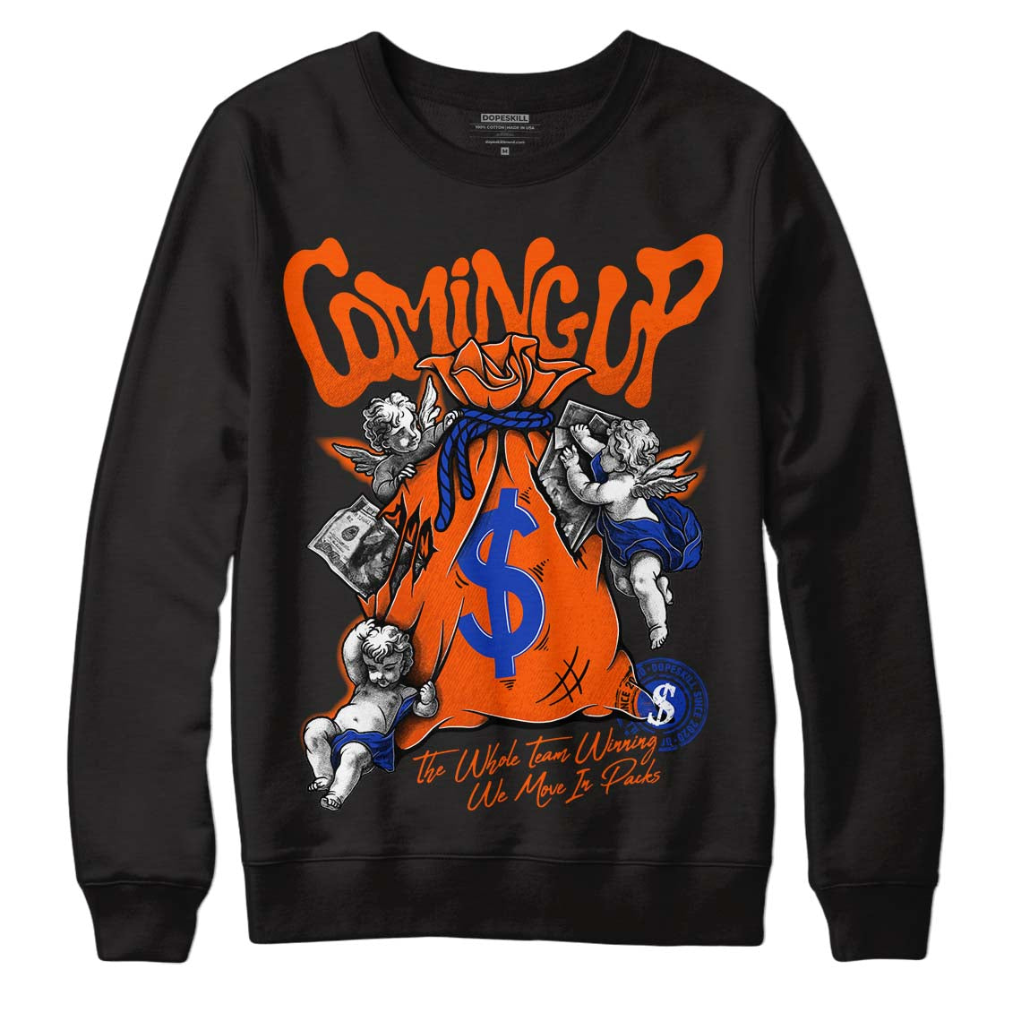 Dunk Low Futura Orange Blaze DopeSkill Sweatshirt Money Bag Coming Up Graphic