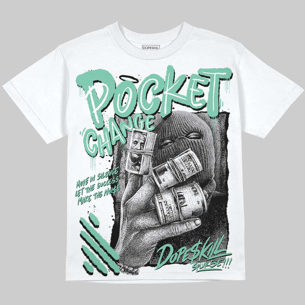 Green Glow 3s DopeSkill Oversize Print T-Shirt Pocket Change Graphic