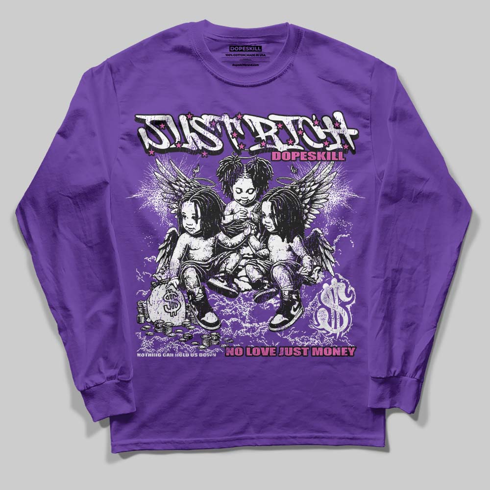 PURPLE Collection DopeSkill Long Sleeve T-Shirt Just Rich Graphic