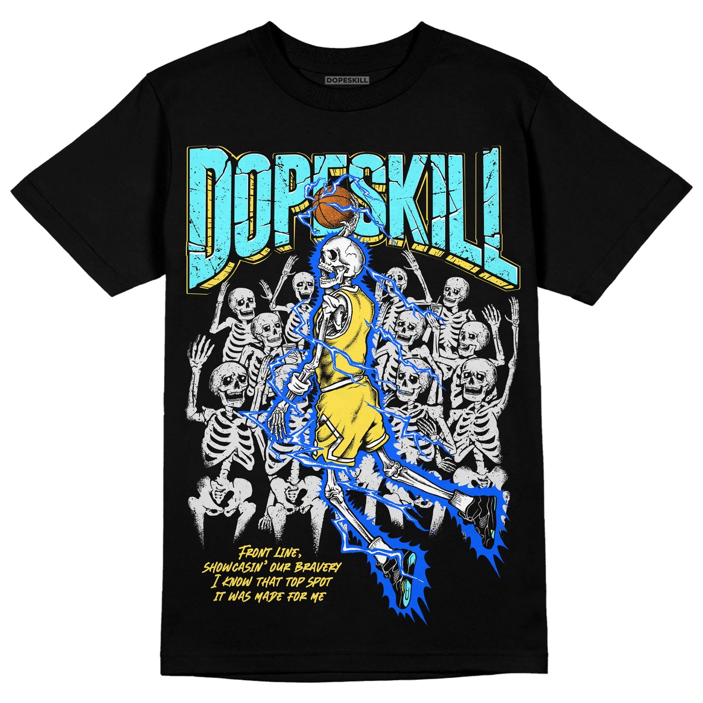 Aqua 5s DopeSkill T-Shirt Thunder Dunk Graphic