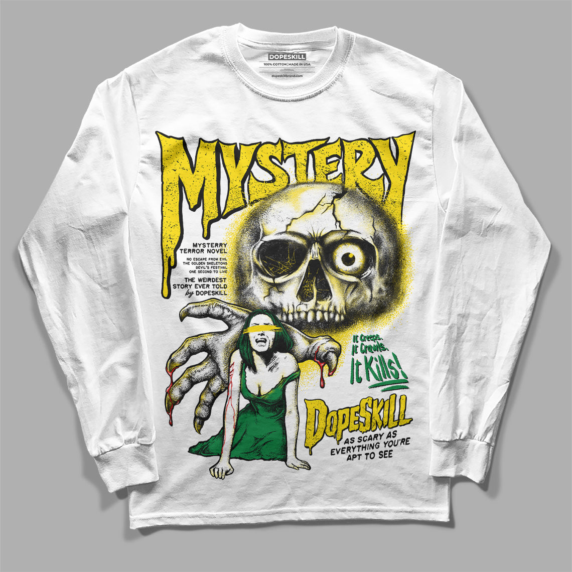 Dunk Reverse Brazil DopeSkill Long Sleeve T-Shirt Mystery Ghostly Grasp Graphic