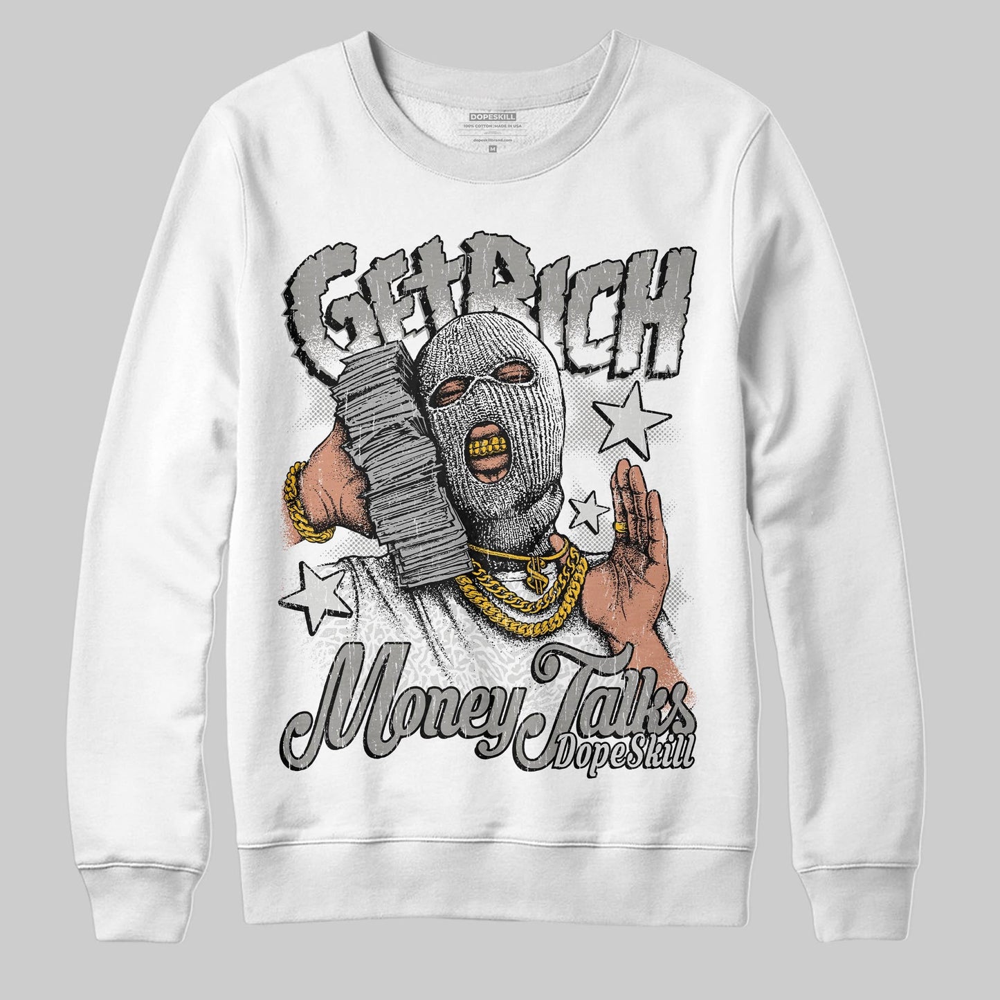 Pure Money 3s DopeSkill Sweatshirt Get Rich Graphic
