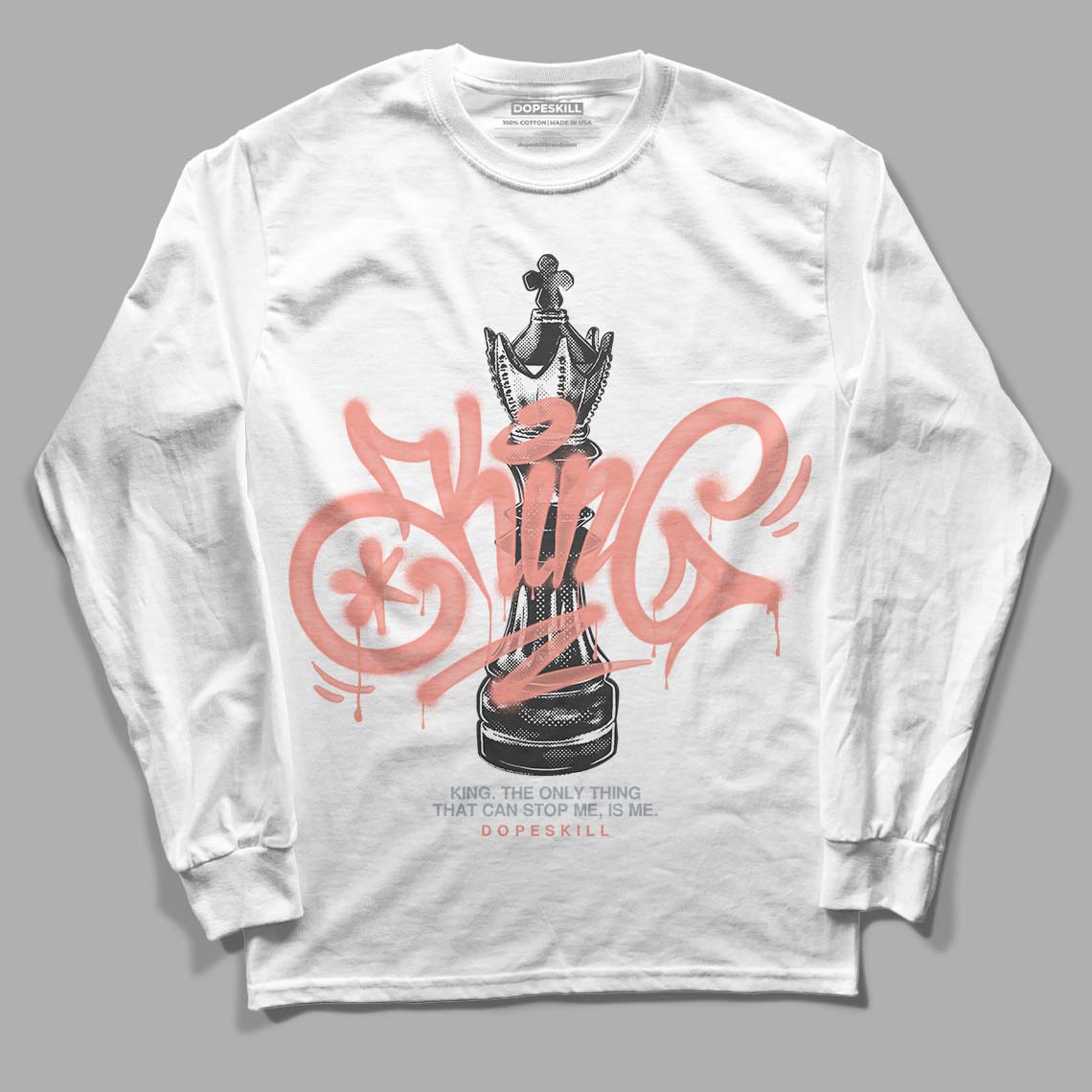 Crimson Bliss 5s DopeSkill Long Sleeve T-Shirt King Chess Graphic