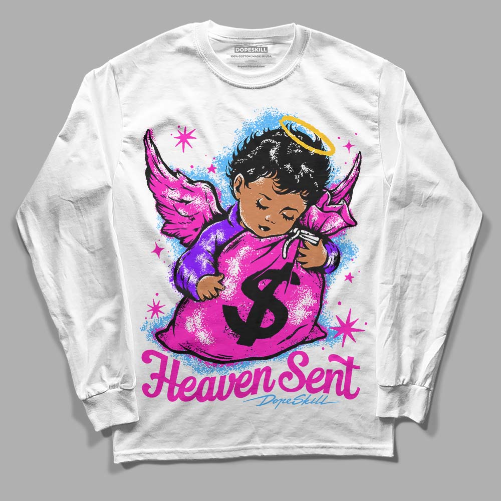 Dunk Active Fuchsia DopeSkill Long Sleeve T-Shirt Heaven Sent Graphic