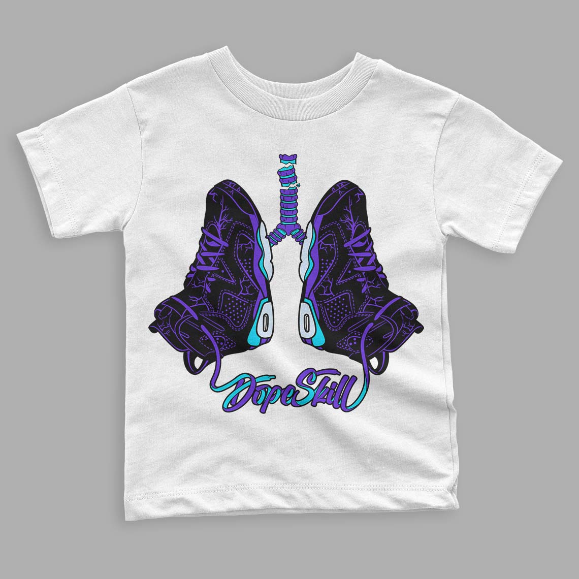 Aqua 6s DopeSkill Toddler Kids T-shirt Breathe Graphic