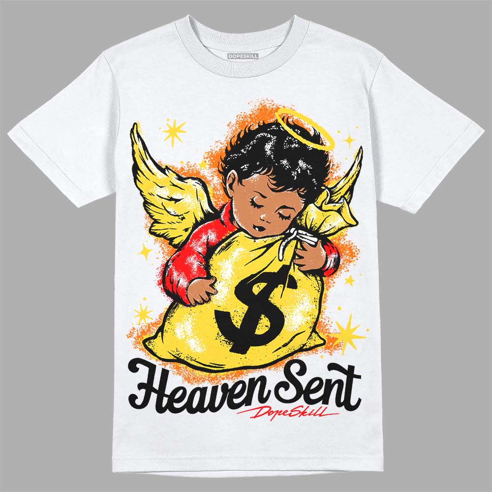 Black Tour Yellow AJ 4 Thunder DopeSkill Unisex T-Shirt Heaven Sent Graphic