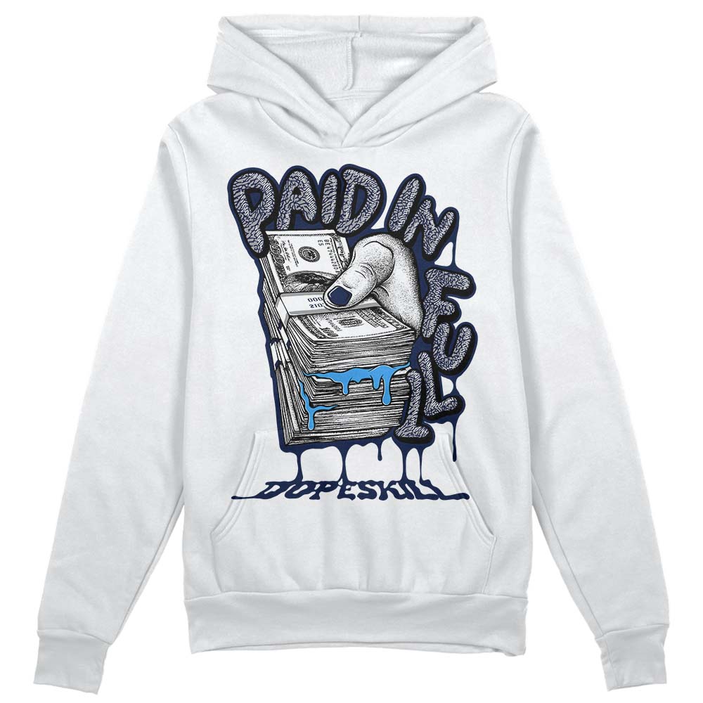 AJ Spizike White Obsidian DopeSkill Hoodie Sweatshirt Paid In Full Graphic