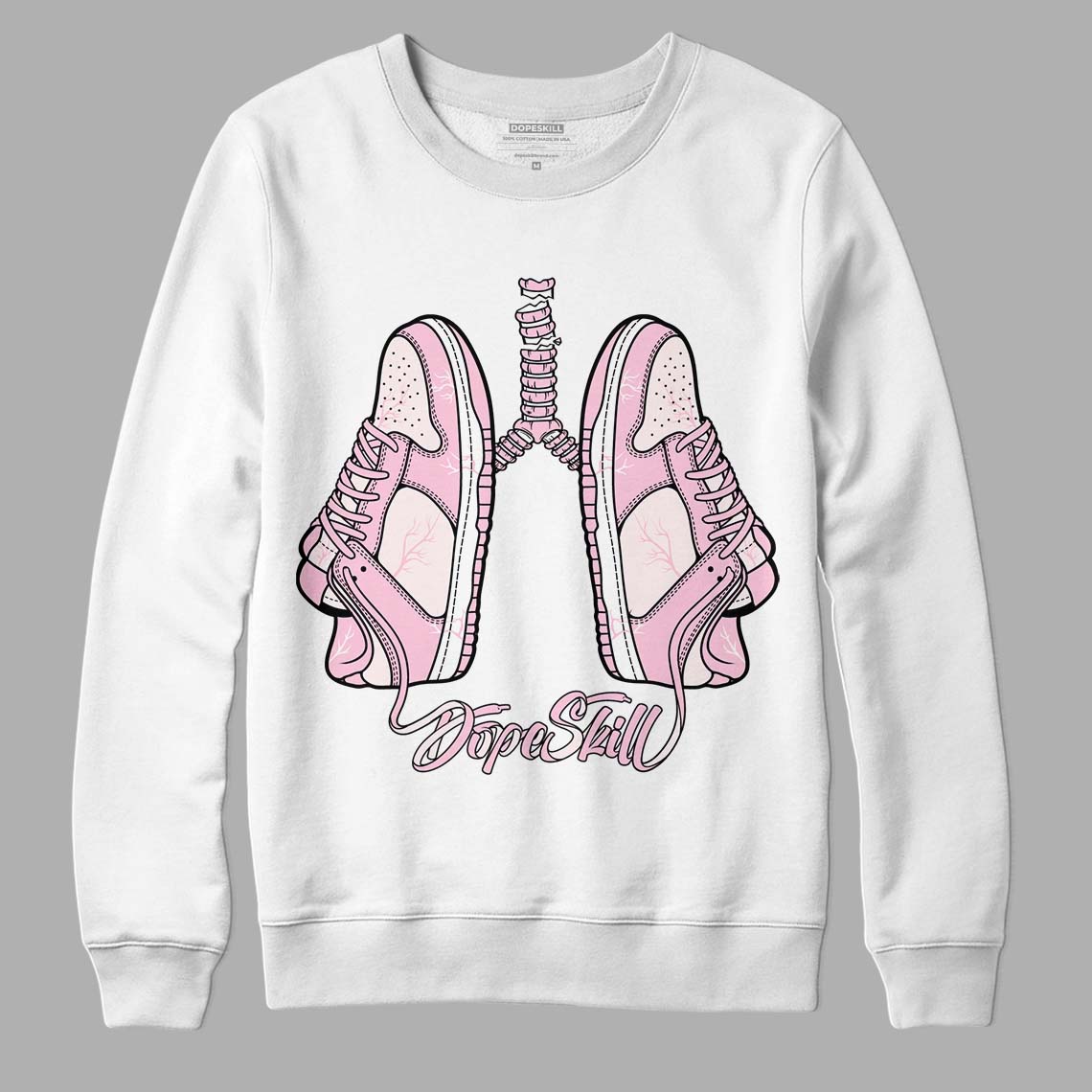 Dunk Low Pink Foam DopeSkill Sweatshirt Breathe Graphic
