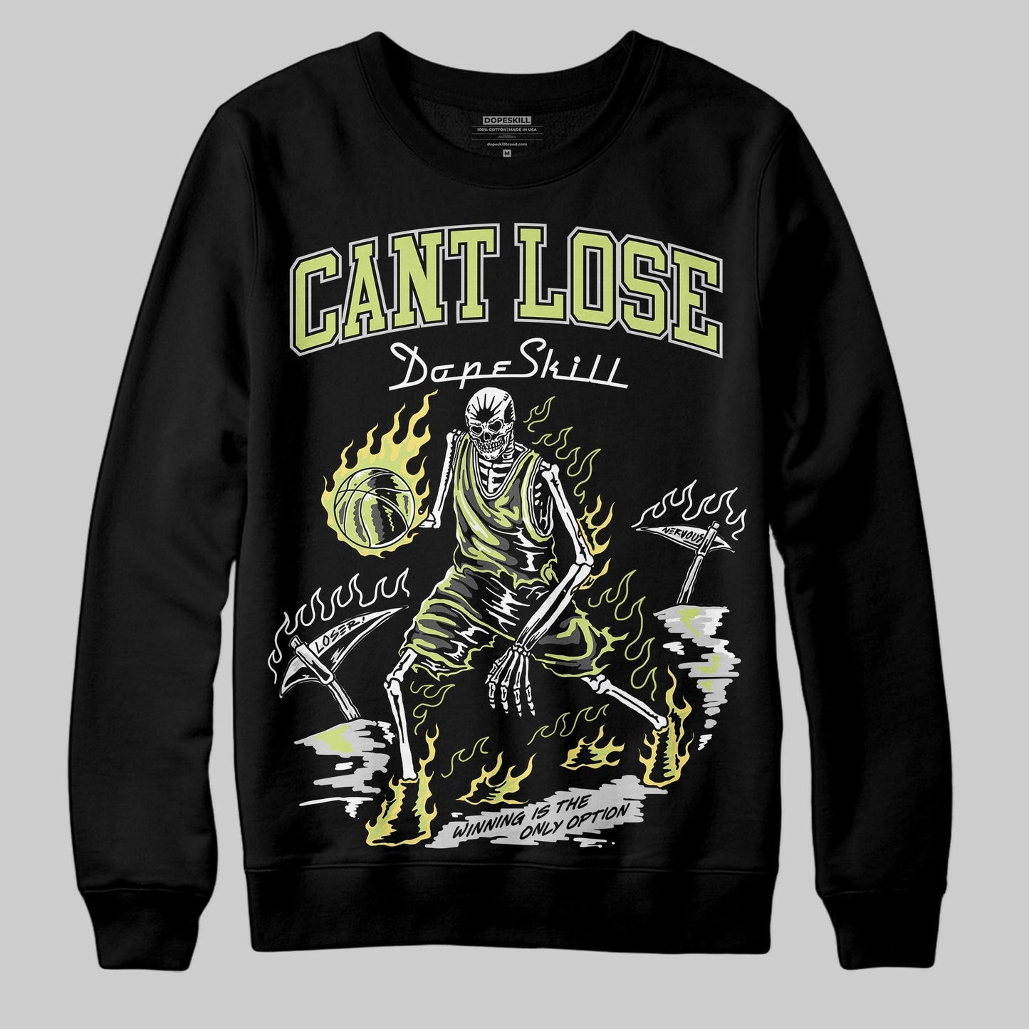 Light Lemon Twist 4s DopeSkill Sweatshirt Cant Lose Graphic