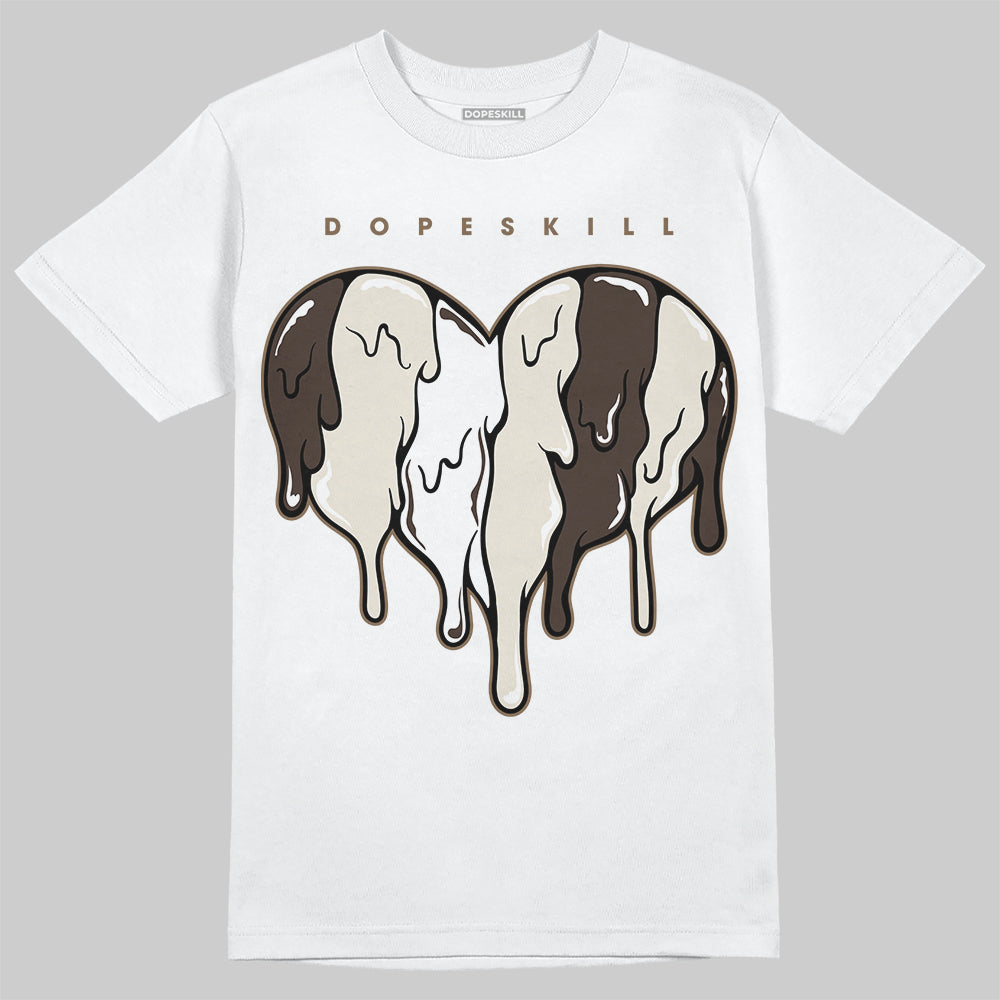 AJ 1 Low OG ‚ÄúReverse Mocha‚Äù DopeSkill T-Shirt Slime Drip Heart Graphic