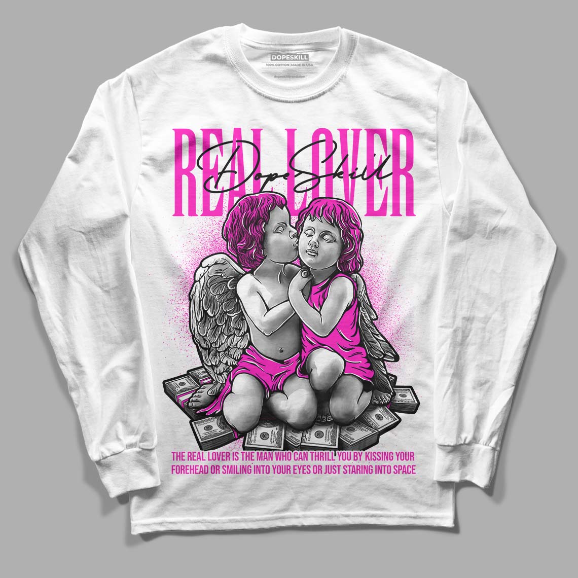 Dunk Low Active Fuchsia DopeSkill Long Sleeve T-Shirt Real Lover Graphic