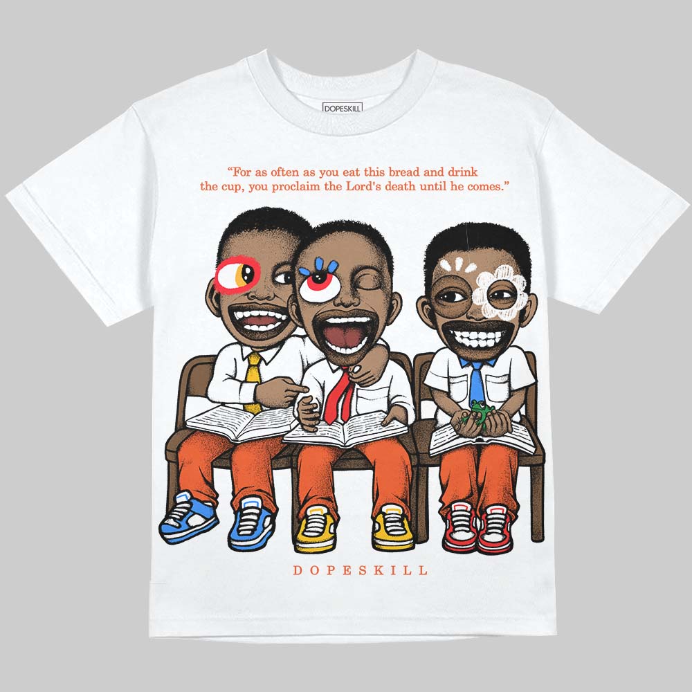 Orange Milk DopeSkill Oversize Print T-Shirt First Sunday Graphic