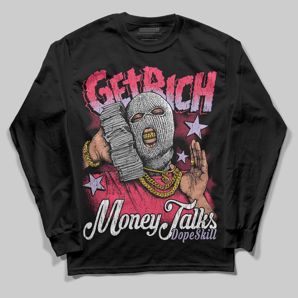 Peanut Butter Jelly 5s DopeSkill Long Sleeve T-Shirt Get Rich Graphic