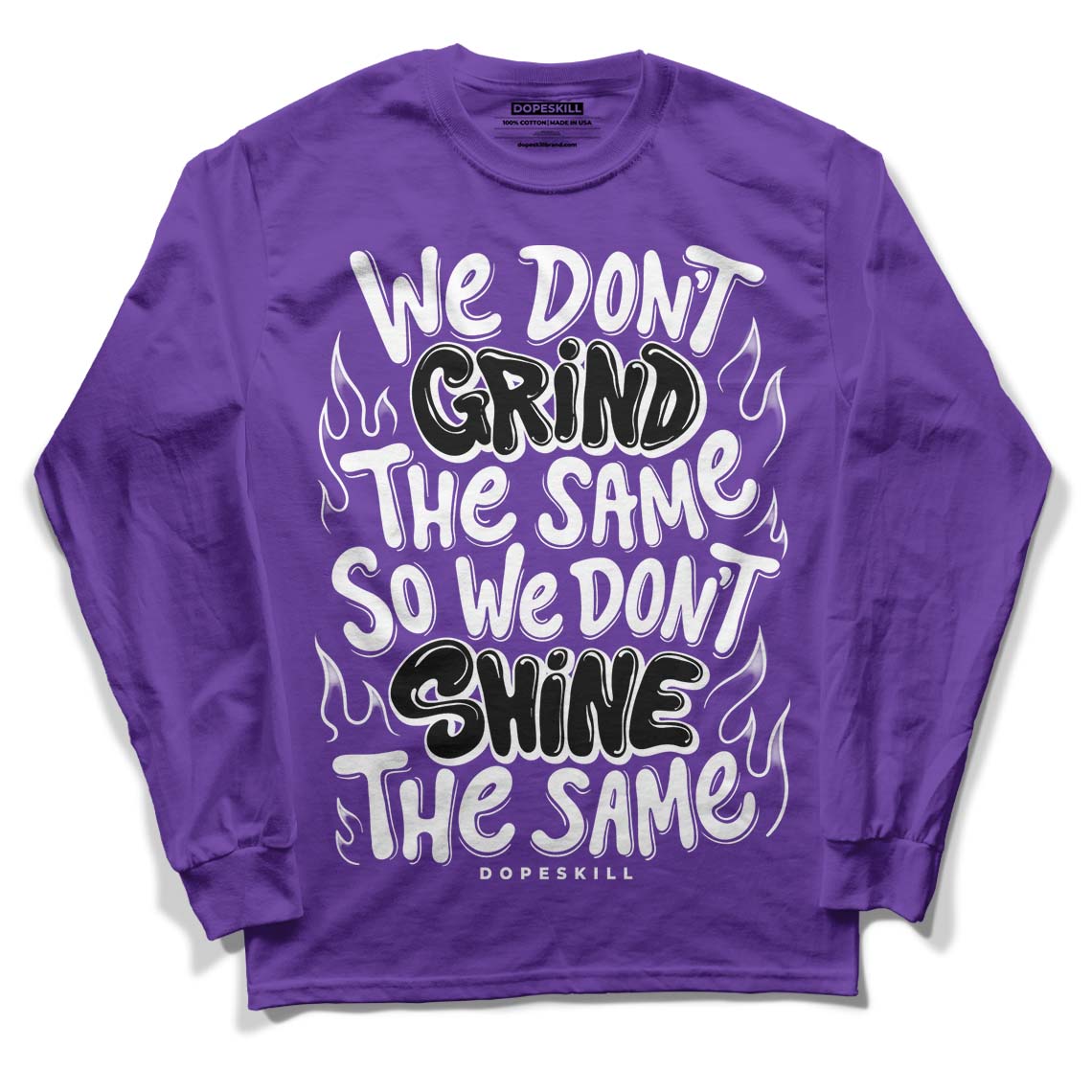 Court Purple 13s DopeSkill Purple Long Sleeve T-Shirt Grind Shine Graphic