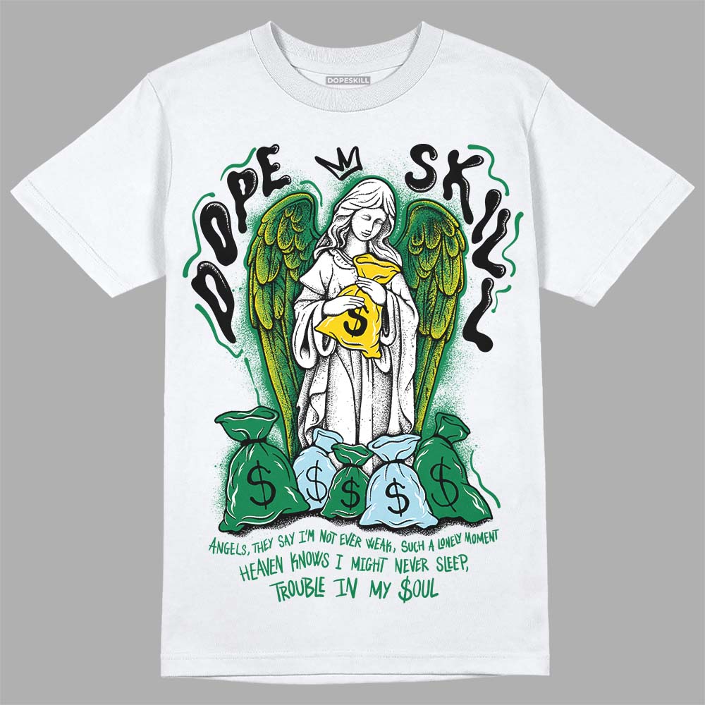 Lucky Green 5s DopeSkill T-Shirt Angels Graphic
