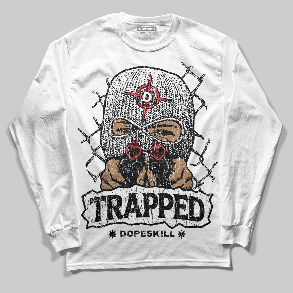 Dunk Panda White Black DopeSkill Long Sleeve T-Shirt New Trapped Graphic