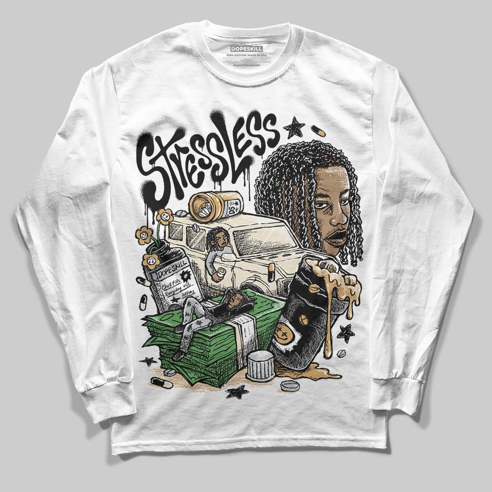 Reverse Metallic 5s DopeSkill Long Sleeve T-Shirt Stressless Graphic