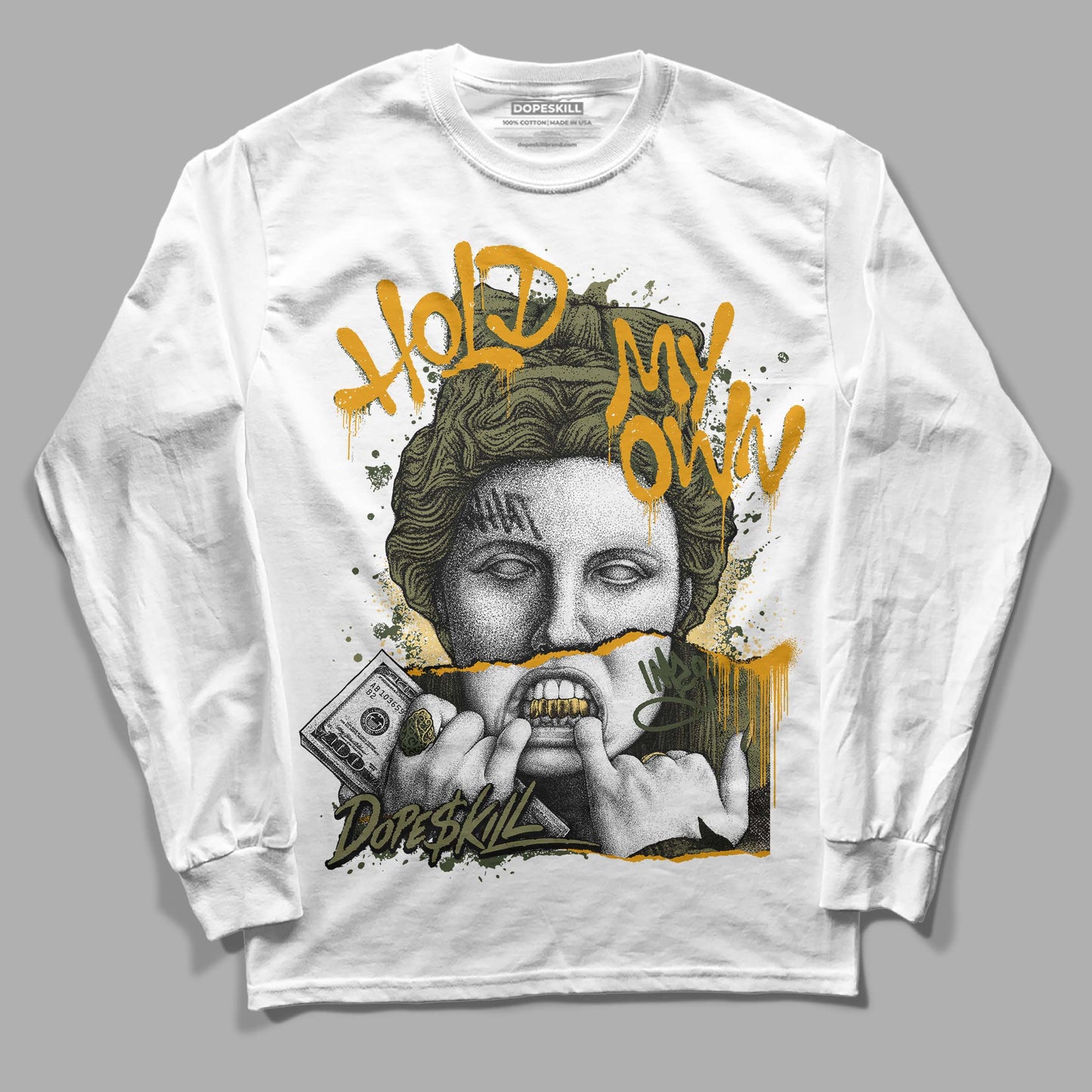 Craft Olive 4s DopeSkill Long Sleeve T-Shirt Hold My Own Graphic
