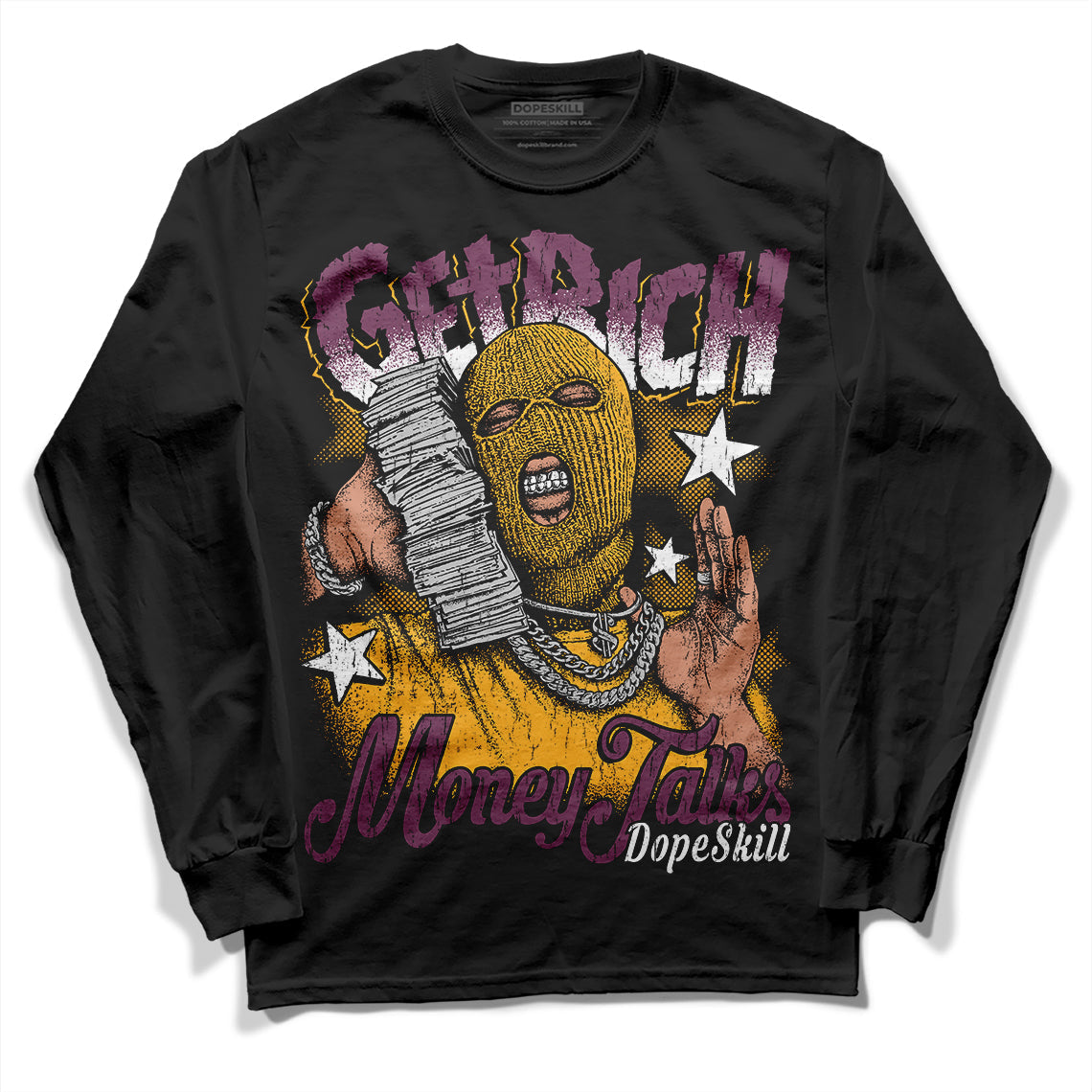 Brotherhood 1s High OG DopeSkill Long Sleeve T-Shirt Get Rich Graphic