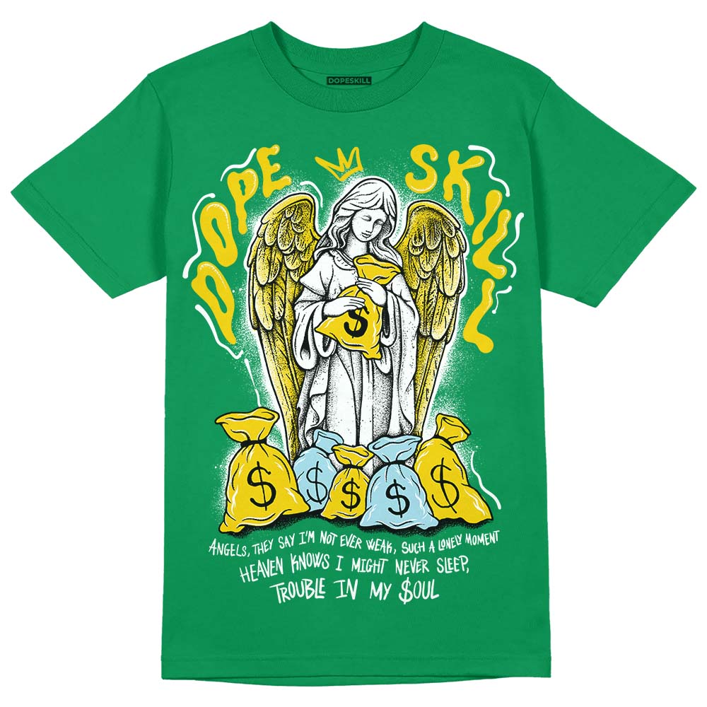 Lucky Green 5s DopeSkill Green T-shirt Angels Graphic