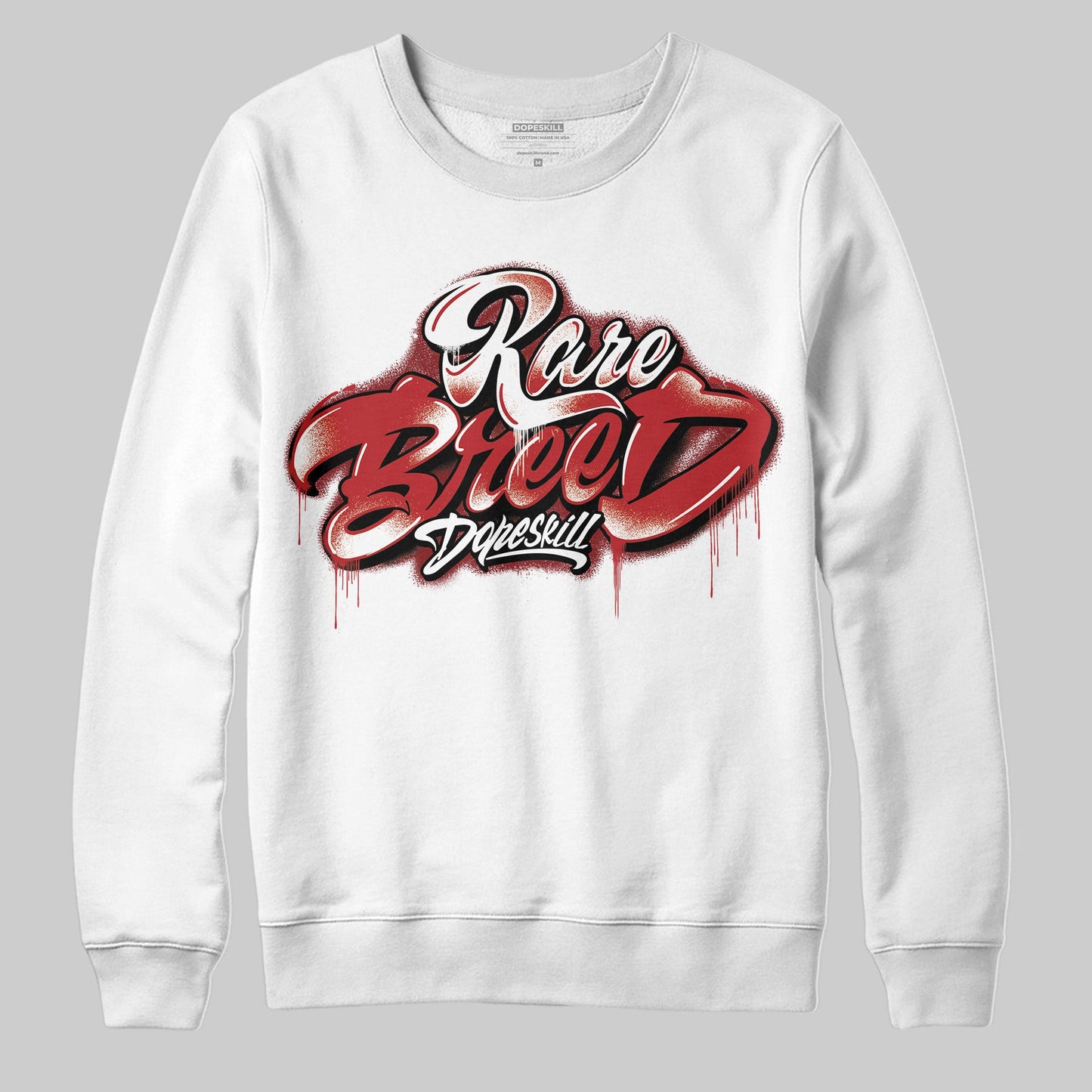 Flu Game 12s DopeSkill Sweatshirt Rare Breed Type Graphic