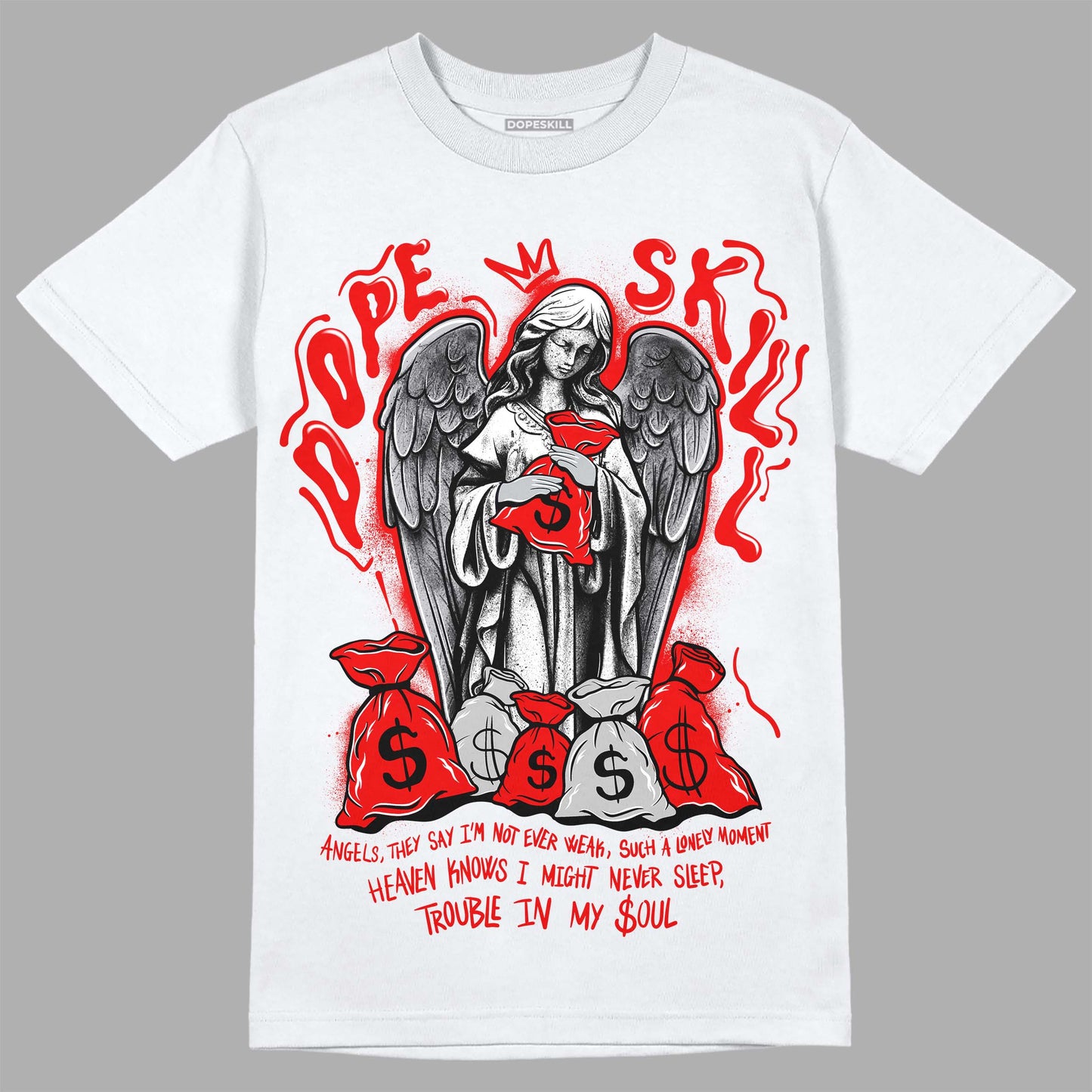 Cherry 12s DopeSkill T-Shirt Angels Graphic