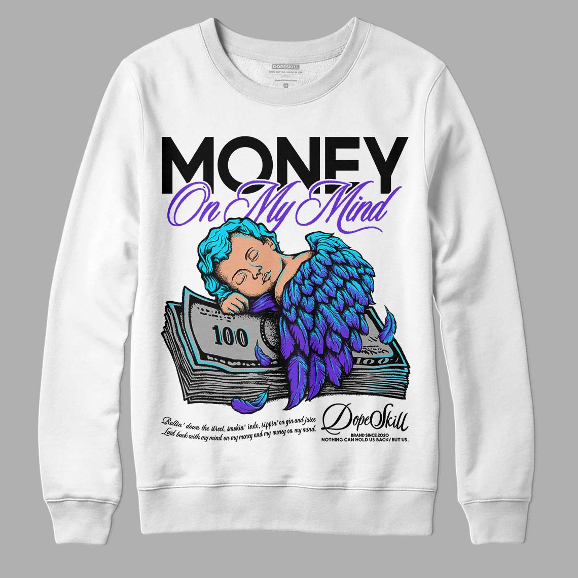 Aqua 6s DopeSkill Sweatshirt MOMM Graphic