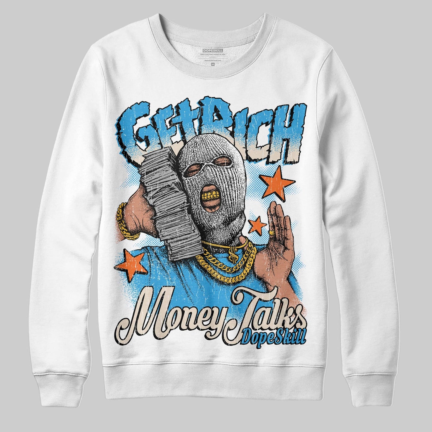 UNC Reimagined 1s DopeSkill Sweatshirt Get Rich Graphic