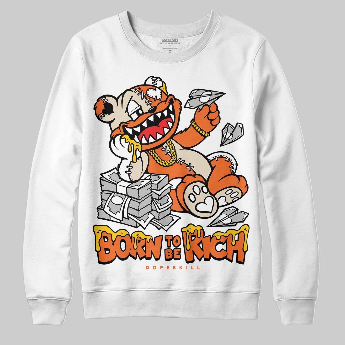Starfish 3s DopeSkill Sweatshirt Born To Be Rich Graphic