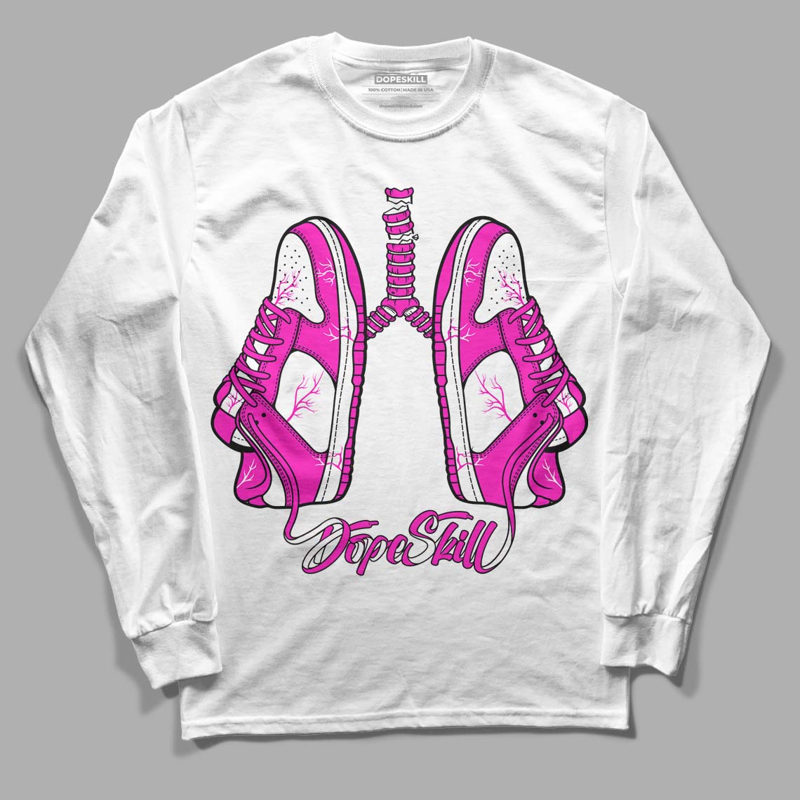 Dunk Low Active Fuchsia DopeSkill Long Sleeve T-Shirt Breathe Graphic
