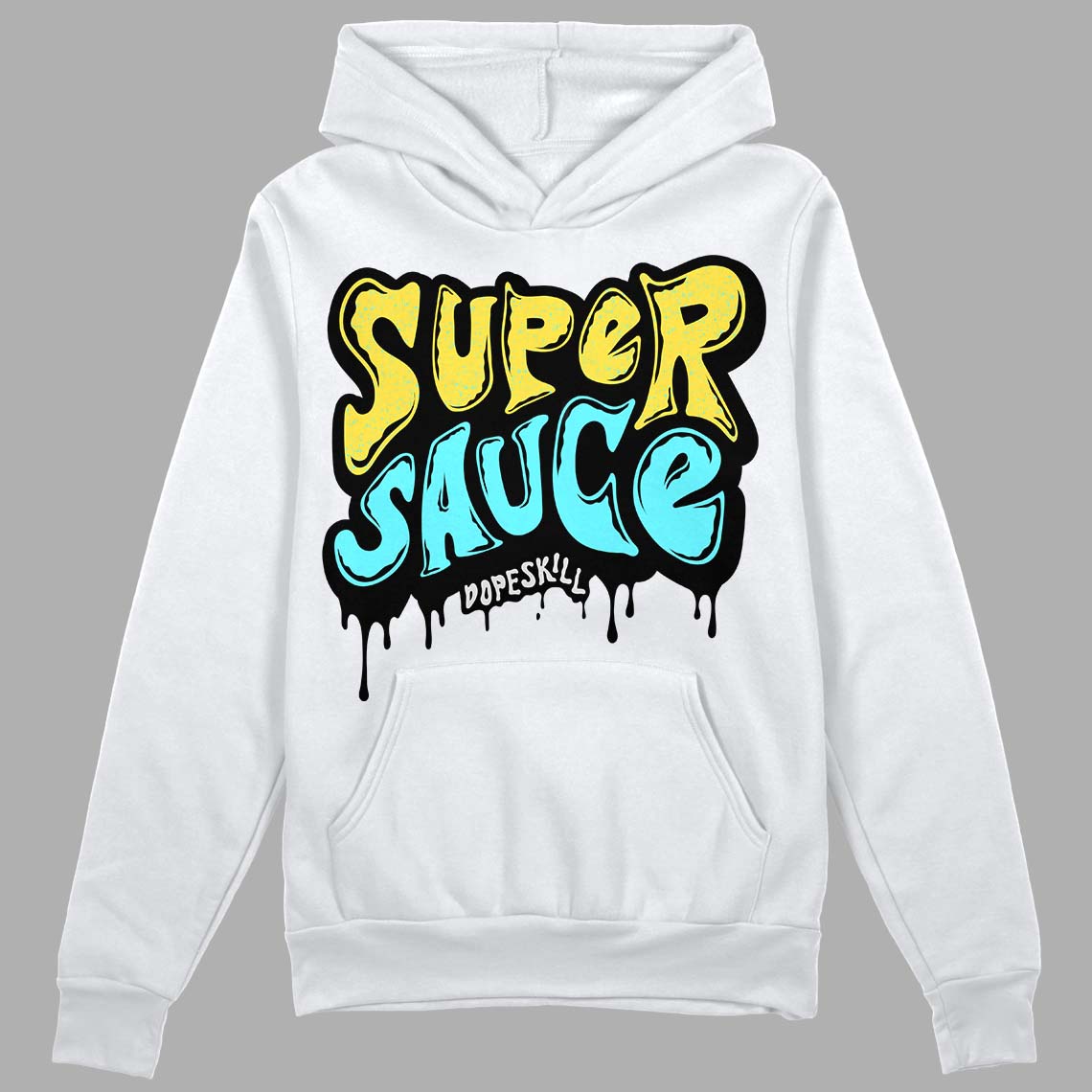 Aqua 5s DopeSkill Hoodie Sweatshirt Super Sauce Graphic
