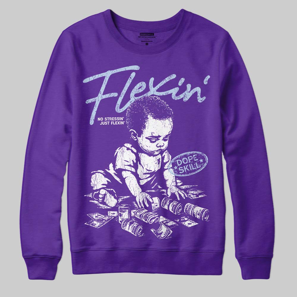 Grape 5s DopeSkill Sweatshirt Flexin' Graphic